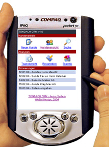 CRM mobile system